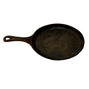 Vintage Cast Iron Oval Serving Griddle Skillet Made in the USA